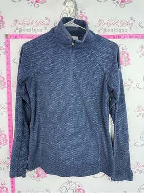 Columbia sweater fleece polka dot Soft Heathered Blue Pullover